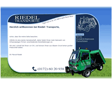 Tablet Screenshot of mr-transporte.de